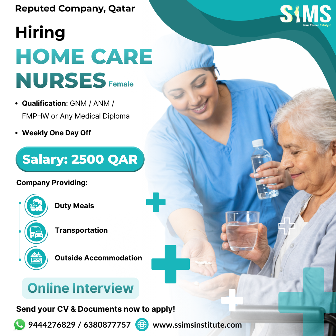 Home Care Nurse (Female) – Qatar — Gulf job poster